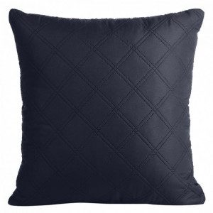 Poszewka dekoracyjna 40x40 Boni 3 granatowa wzór geometryczny romby