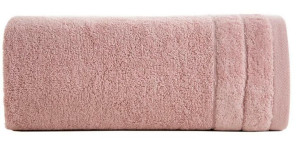 Ręcznik Damla 70x140 pudrowy różowy 500g/m2 frotte Eurofirany