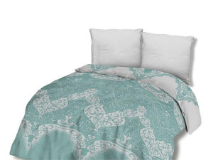 Pościel bawełniana 160x200 71456/1 ornament morska biała Glamour orientalna