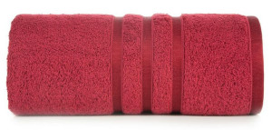Ręcznik Madi 70x140 czerwony 500g/m2 frotte Eurofirany