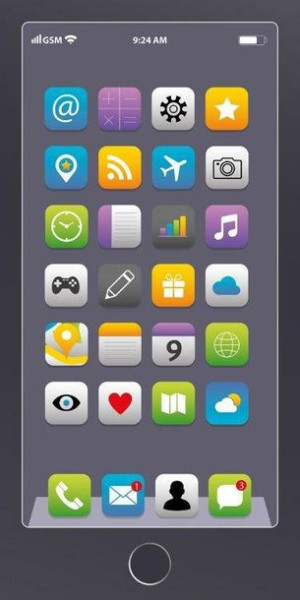 Ręcznik plażowy 70x140 Telefon smartfon grafitowy 1149 emotki dziecięcy baw