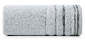 Ręcznik Livia 3 70x140  srebrny 460g/m2 frotte Eurofirany