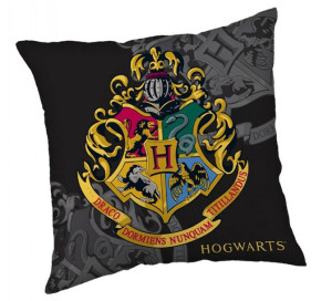 Poduszka dziecięca 40x40 Harry Potter czarna 0318 dekoracyjna