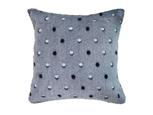 Poszewka dekoracyjna 40x40 Neon navy granatowa groszki Neon 240g/m2