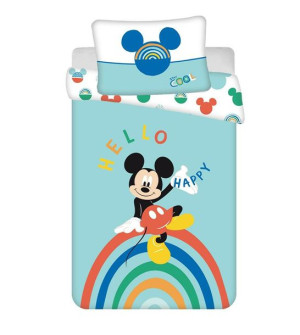 Pościel bawełniana 100x135 Myszka Miki Mickey Mouse 0721 do łóżeczka poszew