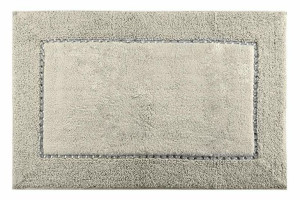 Dywanik 60x90 Chic beżowy z bawełny zdobiony kryształkami w stylu glamour E