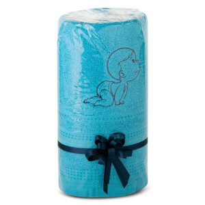 Komplet ręczników 2 szt. T/0433 niebieski Baby 500g/m2 zestaw upominkowy na