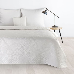 Narzuta dekoracyjna 170x210 Boni 5 biała geometryczna