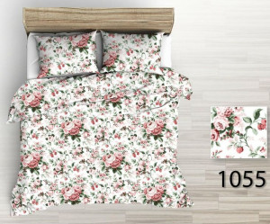Poszewka z kory 50x60 biała bordowa peonie kwiaty 1055 zapinana na zamek100