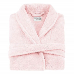 Szlafrok frotte Prestiż XS różowy pudrowy bawełniany hotelowy 450g/m2