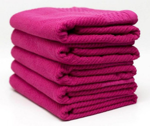 Ręcznik Bolero 70x140 fuksja frotte 500 g/m2 jednobarwny żakardowy z bordiu