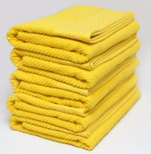 Ręcznik Bolero 70x140 żółty frotte 500 g/m2 jednobarwny żakardowy z bordiur