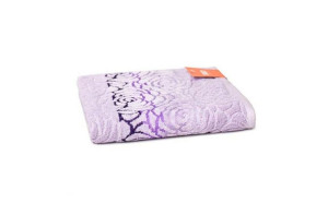 Ręcznik Rosso 50x90 wrzosowy frotte 500 g/m2 jednobarwny żakardowy z bordiu