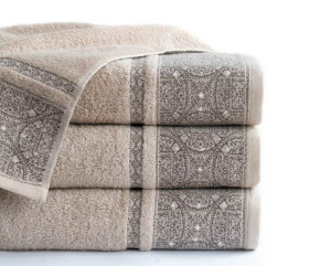 Ręcznik Sofia 70x140 beżowy 66 500 g/m2 frotte