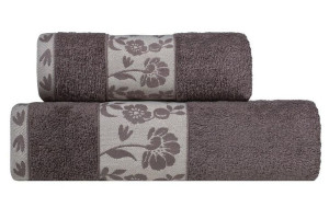 Ręcznik Flora 70x140 caffe brązowy 450 g/m2 frotte