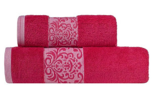 Ręcznik Gloria 50x90 fuksja 500 g/m2 frotte