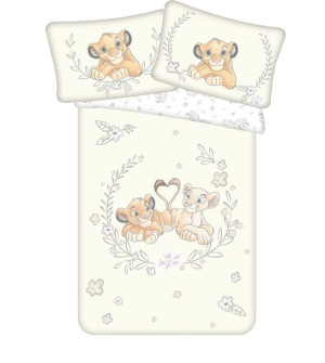 Pościel bawełniana 100x135 Król Lew Simba 1506 Lion King dziecięca do łóżec