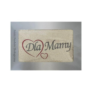 Prezent dla mamy ręcznik 70x140 Dla Mamy kremowy serduszka w pudełku na Dzi