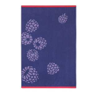 Ręcznik plażowy 100x160 Blackbarry fioletowy jeżyny bawełniany frotte plaża