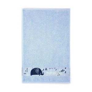 Ręcznik 30x50 Prysznic Gołębi-5443 niebieski słoń frotte bawełniany dziecię