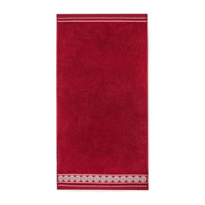 Ręcznik 30x50 Rondo 2 Magenta-6301 frotte bawełniany do przedszkola