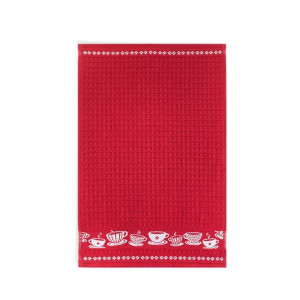Ręcznik kuchenny 30x50 Kawusia 2 Karnelian-5756 czerwony bawełniany