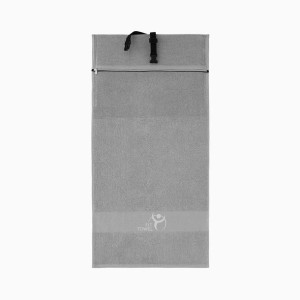 Ręcznik na siłownię 50x125 Fit Towel Jasny grafitowy z kieszenią K65-5902 s
