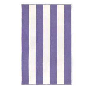 Ręcznik plażowy 100x160 Neon fioletowy biały pasy frotte 380 g/m2 7954/11