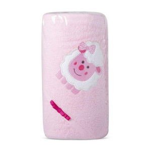 Ręcznik T/0472 Baby 31 75x75 ręcznik z kapturkiem różowy upominkowy 500g/m2