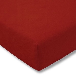 Prześcieradło welurowe z gumką 150x200 475 bordowe 175g/m2 Estella