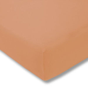 Prześcieradło jersey z gumką 150x200 450 morelowe 160g/m2 Estella