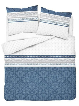 Pościel bawełniana 180x200 glamour ornamenty granatowa 3839 B Bawełna 88