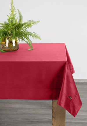 Obrus dekoracyjny 145x300 Velvet bordowy welurowy Eurofirany