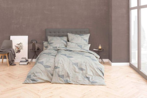 Pościel satynowa 135x200 2157/915 Aaron 70x80 40x40 Schweizer Premium Satin