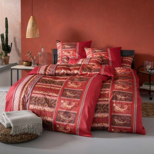 Pościel satynowa 200x220 2152/460 Ambra 2x70x80 2x40x40 Schweizer Premium S