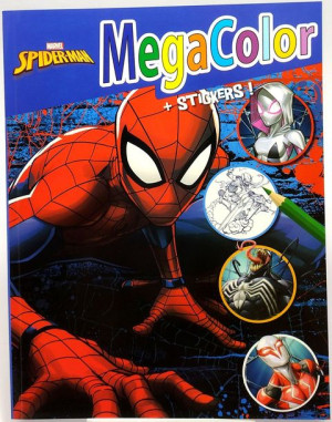 Marvel Spider-Man. Kolorowanka + naklejki