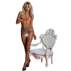 Rajstopy z dziurką Amour Angel Suntan Beige 30 DEN