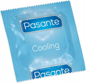 Pasante Cooling Prezerwatywy Chłodzące Prążki X1