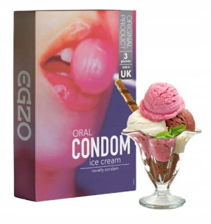 Smakowe Zapachowe Prezerwatywy Egzo 3szt Ice Cream