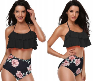 Strój Kąpielowy Bikini Push Up Wysoki Stan / M
