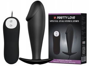 Korek Analny Wibrujący Plug Sex Masażer 12 Funkcji
