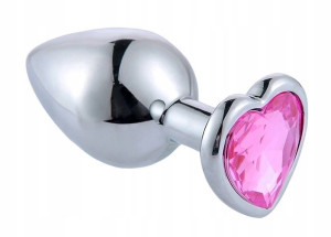 Stalowy Korek Analny Serce Zatyczka Plug Anal Bdsm