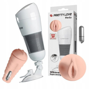 Ssący Masturbator Sztuczna Pochwa Cipka Wibracje
