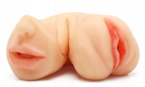Masturbator Sztuczna Pochwa Cipka Usta 2w1 Wagina