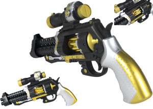 Rewolwer pistolet efekty świetlne oraz dźwiękowe