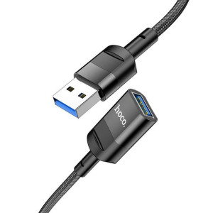 Hoco kabel USB żeński/OTG do USB męski 5A U107 1,2m czarny