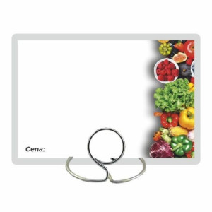 Cenówki białe laminowane "WARZYWA" - 50 szt.