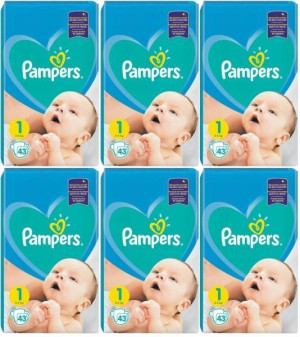 Pieluchy Pampers New Baby 1 Newborn (43 sztuki) x 6 opakowań