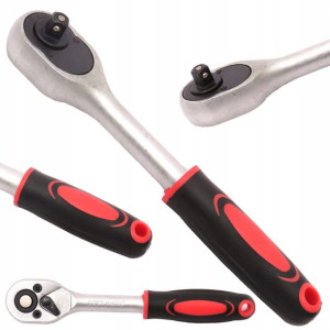 Grzechotka 1/4'' Treszczotka Pokrętło Nasadki Crv
