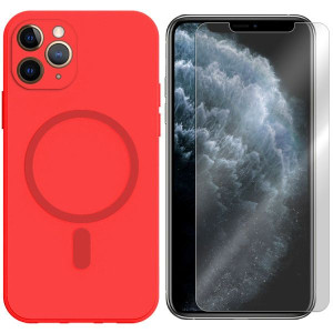 Etui Do Iphone 11 Pro Case Magsilicone + Szkło 9h
